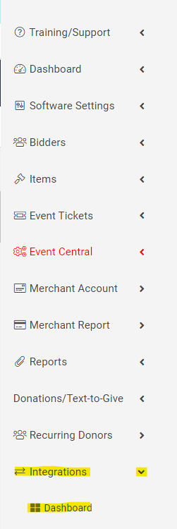 Integration and dashboard